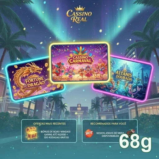 Imagem de serviços VIP na plataforma 68g, mostrando jogos.