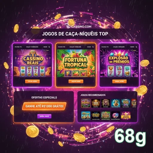 Jogos de caça-níqueis selecionados na plataforma 68g.
