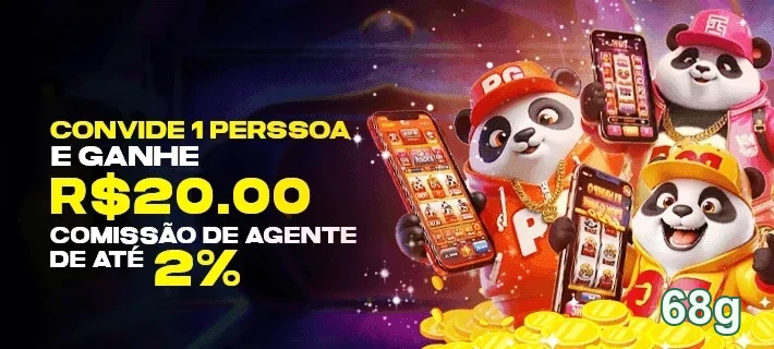 Imagem de pandas em um site da 68g promovendo serviços VIP.